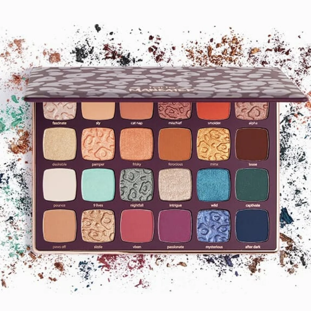 tarte Eyeshadow Palette — Teal, Gold, Pink, Purple, Brown, Navy